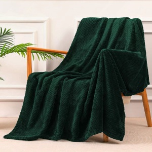 Alopini, Alopini - Kuscheldecke Superweiche und warme Fleecedecke für Sofa, Couch Bett mit Waffelmuster, kuschelige & gemütliche Decke, One Size, Rasengrün