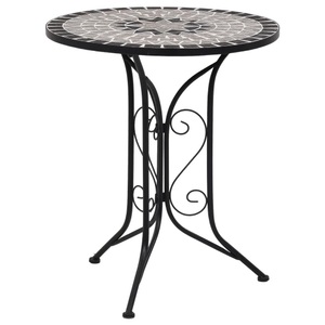 Diverse Hardware, Mosaik-Bistrotisch Grau 61 cm Keramik