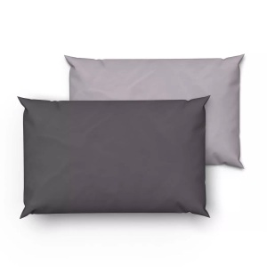 Lotus Bettwaren, Lotus Bettwäsche Bambus Doubleface Lotus Bettwäsche Bambus Doubleface, Lotus Bettwaren - Bettwäsche Bambus Doubleface, 65X100CM, Grau