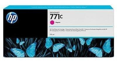 Hp, HP 771C Magenta DesignJet Druckerpatrone, 775 ml, Hewlett Packard Tintenpatrone, rot, No.771C, B6Y09A, (775ml)