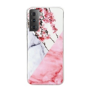 Cover-Discount, Galaxy S21+ - Softes Silikon Gummi Case Flower Marbel, Cover-Discount - Galaxy S21+ Softes Silikon Case Marble, Weiss