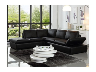 Vente-unique, Ecksofa Leder ONYX II Ecke Links Ecksofa Leder ONYX II Ecke Links