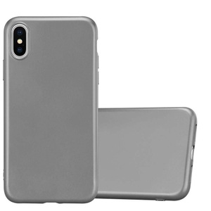 Cadorabo, Hülle für Apple iPhone XS MAX TPU Silikon Matt, Cadorabo - Hülle für Apple iPhone XS MAX TPU Silikon Matt, Grau