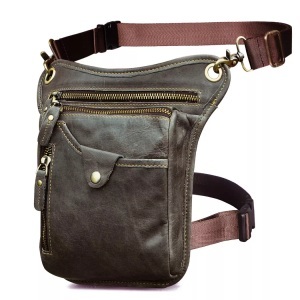 Only-bags.store, Echtes Leder Tasche Bein Tasche Äußeren Bein Tasche Reise Hüfte Tasche Wandern Klettern Oberschenkel Tasche Herren Braun, Only-bags.store - Echtes Leder Tasche Bein äußeren Reise Hüfte Wandern Klettern Oberschenkel Tasche, für Herren, Braun