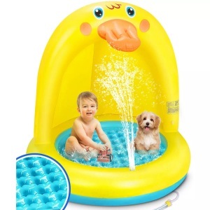 Activity-board, Activity-board - Planschbecken für Kinder Baby Pool Wasserspielzeug | Pudel Spielzeug Luftmatratze, aufblasbare Badewanne, One Size, Gelb, Activity-board - Planschbecken für Kinder Baby Pool Wasserspielzeug | Pudel Spielzeug Luftmatratze, aufblasbare Badewanne, One Size, Gelb
