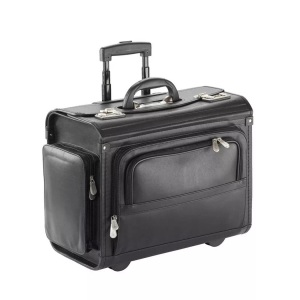 Dermata Lederwaren, Dermata Lederwaren Pilotenkoffer 48cm aus Nylon in Schwarz, Dermata Lederwaren - Pilotenkoffer 48cm aus Nylon, One Size, Taubengrau