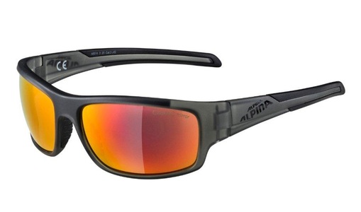 Alpina, Alpina Testido Sportbrille - anthracite matt-black red mirror, 