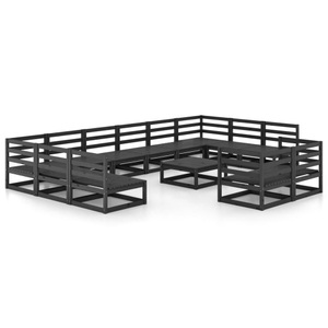 vidaXL, vidaXL 13-tlg. Garten-Lounge-Set Massivholz Kiefer, vidaXL 13-tlg. Garten-Lounge-Set Massivholz Kiefer
