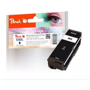 undefined, Peach 318111 Druckerpatrone 1 Stück(e) Kompatibel Hohe (XL-) Ausbeute Schwarz, Peach Tinte Epson No 26XL (T2621) Black