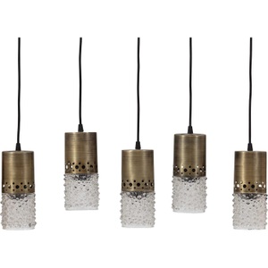 mutoni living, Hängeleuchte Sprinkle 5 Lampen Messing antik Large, Hängeleuchte Sprinkle 5 Lampen Messing antik Large