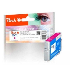 Peach, Peach Tintenpatrone XL magenta kompatibel zu Epson No. 34XL, T3473 m, Peach E34 Druckerpatrone XL ma ersetzt Epson T3473, No. 34XL m, C13T34734010 für z.B. Epson WorkForce Pro WF -3700, Epson WorkForce Pro WF -3720