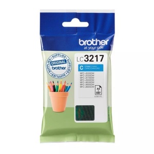 Brother, Brother Lc-3217C cyan Tintenpatrone, Brother Tintenpatrone, blau, LC-3217C, (550 Seiten)