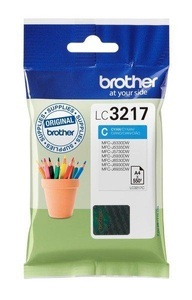 Brother, Brother Lc-3217C cyan Tintenpatrone, Brother Tintenpatrone, blau, LC-3217C, (550 Seiten)