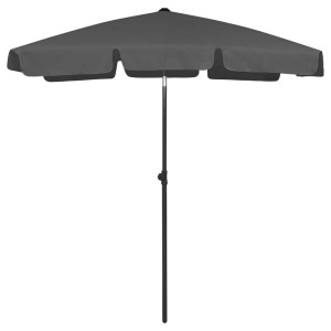 vidaXL, vidaXL Strandschirm Anthrazit 180x120 cm, vidaXL Strandschirm Anthrazit 180x120 cm