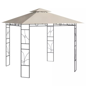 vidaXL, vidaXL Pavillon 3x3x2,7 m Creme 160 g/m², vidaXL Pavillon 3x3x2,7 m Creme 160 g/m²