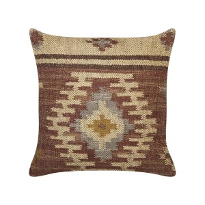 Beliani, Dekokissen aus Jute Boho BEEL Dekokissen aus Jute Boho BEEL, Beliani - Dekokissen aus Jute Boho BEEL, S/M, Erdbraun