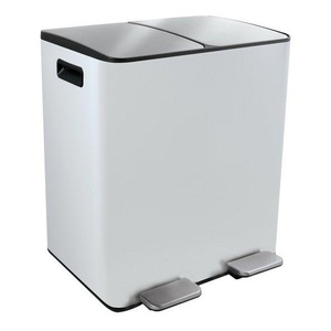 undefined, Spirella - Abfalleimer mit Trennsystem Aliya Matt, 2 x 20L - Weiss, Spirella Aliya Abfallbehälter 2x20l Weiss