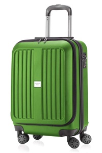 Hauptstadtkoffer, Hauptstadtkoffer Hartschalen-Trolley ´´Trolley X-Berg Matt´´, 4 Rollen, X-Berg - Handgepäck Hartschale matt mit TSA in Apfelgrün