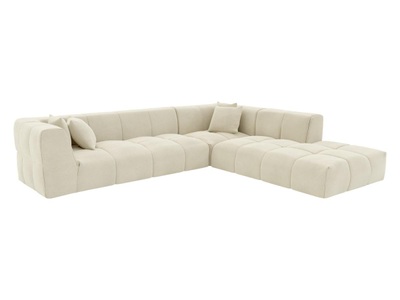 Maison Céphy, Großes Ecksofa - Ecke rechts - Cord - Beige - NAEMIA von Großes Ecksofa - Ecke rechts - Cord - Beige - NAEMIA von Maison Céphy