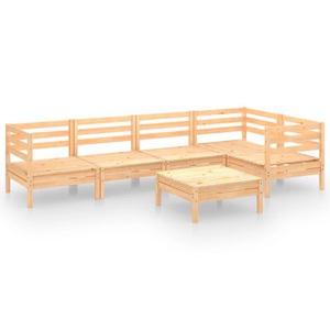 vidaXL, vidaXL 6-tlg. Garten-Lounge-Set Kiefer Massivholz, 
