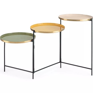 Bizzotto, Bizzotto - Klapptisch - Multicolor, Beistelltisch Amrita Klappbar 112x60