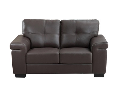 Vente-unique, Ledersofa 2Sitzer HAZEL Ledersofa 2Sitzer HAZEL