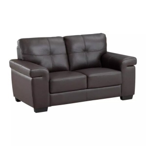 Vente-unique, Ledersofa 2Sitzer HAZEL Ledersofa 2Sitzer HAZEL