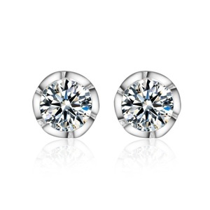 Ailoria, Ailoria - Ohrringe Envie - Silber und Dunkelrot, AILORIA - ENVIE Ohrstecker, 60mm, Silber