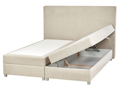 Beliani, Boxspring Bett aus Polyester Modern MINISTER Boxspring Bett aus Polyester Modern MINISTER