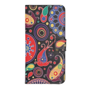Cover-Discount, iPhone 12 / 12 Pro - Leder Hülle Paisley, Cover-Discount - iPhone 12 / Pro Handyhülle Motiv, Weiss