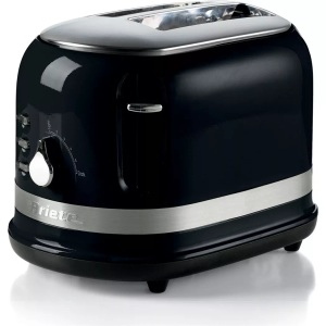 Ariete, ARIETE ARI-149-MOD - Toaster (Schwarz), Ariete, HOME & LIVING, Toaster mit Klemmen - Moderna - Schwarz, Produkte & Wohnen, Household & Kitchen, Küchenkleingeräte, Toaster