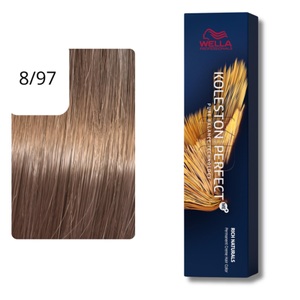 Wella Professionals, Wella Professionals Color Kolestone Perfect ME+ RICH NATURALS 8/97 hellblond cendré-braun 60ml, Wella Koleston Perfect Me+ Pure Naturals Haarfarbe 60 ml Rich Naturals Haarfarbe: 8/97 hellblond cendré-braun