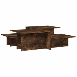 vidaXL, vidaXL Couchtische 2 Stk. Räuchereiche Holzwerkstoff