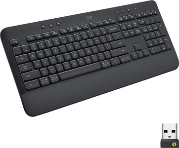 Logitech, LOGITECH SIGNATURE K650 - Kabellose Komfort-Tastatur (Grafit), Logitech Tastatur Signature K650 Graphite
