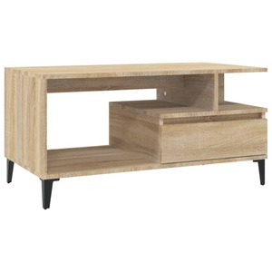 vidaXL, vidaXL Couchtisch Sonoma-Eiche 90x49x45 cm Holzwerkstoff, 