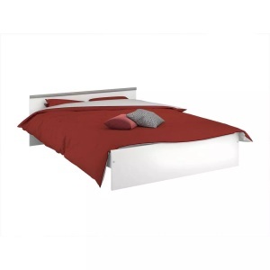 Vente-unique, Bett mit Stauraum PABLO 2 Schubladen 1 Ablage Bett mit Stauraum PABLO 2 Schubladen 1 Ablage