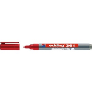 edding, Edding Whiteboardmarker edding 361 Rot 4-361002, Edding 361, Boardmarker, 1mm, rot, 361-2