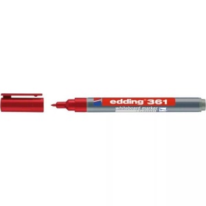 edding, Edding Whiteboardmarker edding 361 Rot 4-361002, Edding 361, Boardmarker, 1mm, rot, 361-2