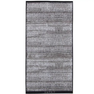 Esprit, Esprit - Badetuch Mivu - 50 x 100 cm - Schwarz und Grau, Esprit Handtuch Mivu