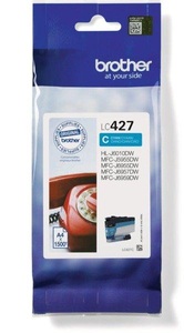 Brother, Brother Tintenpatrone, blau, LC-427C, (1'500 Seiten), BROTHER Tintenpatronen/Druckköpfe für Inkjetdrucker/Multifunktionsgeräte