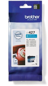 Brother, Brother Tintenpatrone, blau, LC-427C, (1'500 Seiten), BROTHER Tintenpatronen/Druckköpfe für Inkjetdrucker/Multifunktionsgeräte