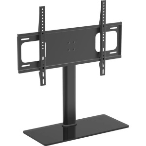 VCM, Universal TV VESA Standfuß Aufsatz Erhöhung Alu Fernseh Ständer Glas B-TTS-600 Universal TV VESA Standfuß Aufsatz Erhöhung Alu Fernseh Ständer Glas B-TTS-600, VCM - TV Standfuß | Aufsatz Erhöhung Alu Fernseh Ständer ESG-Sicherheitsglas Maße ca. H. 67 x B. 66 T. 25 cm B-TTS-600, 66cm, Schwarz