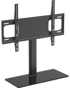 VCM, Universal TV VESA Standfuß Aufsatz Erhöhung Alu Fernseh Ständer Glas B-TTS-600 Universal TV VESA Standfuß Aufsatz Erhöhung Alu Fernseh Ständer Glas B-TTS-600, VCM - TV Standfuß | Aufsatz Erhöhung Alu Fernseh Ständer ESG-Sicherheitsglas Maße ca. H. 67 x B. 66 T. 25 cm B-TTS-600, 66cm, Schwarz