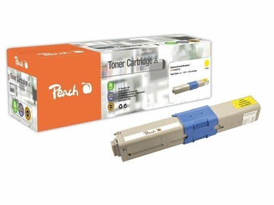 Peach, Peach Tonermodul gelb kompatibel zu OKI 44469722, Peach O4446/4449 Toner XL ye ersetzt OKI 44469722 für z.B. OKI C 510 DN, OKI C 511 DN, OKI C 530 DN, OKI C 531 DN, OKI MC 561 DN, OKI MC 562 DN