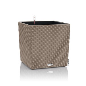 Lechuza, Lechuza - Blumenkasten mit Integriertem Bewässerungssystem Cube Cottage 50 - Sandbraun, Lechuza CUBE Cottage 50 15396 Pflanzkasten Sand-Braun