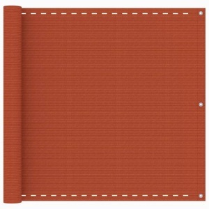vidaXL, vidaXL Balkon-Sichtschutz Orange 90x400 cm HDPE, vidaXL Balkon-Sichtschutz Orange 90x400 cm HDPE