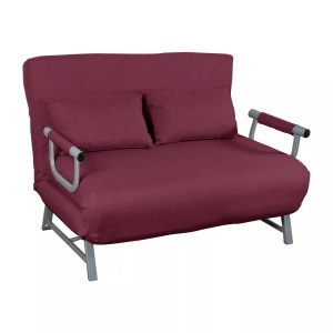VCM, Schlafsofa Couch Kolino mit Schlaffunktion Schlafsofa Couch Kolino mit Schlaffunktion, VCM - Schlafsofa | Polyester-Stoff | Maße H. 95 x B. 127 x T. 78 cm | Sofa mit Schlaffunktion | Schlafsofa - Kolino, 200 cm, Rot Bunt