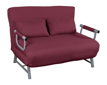 VCM, Schlafsofa Couch Kolino mit Schlaffunktion Schlafsofa Couch Kolino mit Schlaffunktion, VCM - Schlafsofa | Polyester-Stoff | Maße H. 95 x B. 127 x T. 78 cm | Sofa mit Schlaffunktion | Schlafsofa - Kolino, 200 cm, Rot Bunt