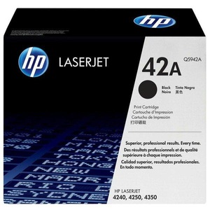 Hp, HP schwarz Toner, Hewlett Packard Toner, schwarz, No.42A, Q5942A, (10'000 Seiten)