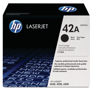 Hp, HP schwarz Toner, Hewlett Packard Toner, schwarz, No.42A, Q5942A, (10'000 Seiten)